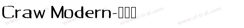 Craw Modern字体转换